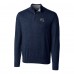 Seattle Seahawks Cutter & Buck Helmet Lakemont Tri-Blend Quarter-Zip Pullover Sweater - Navy