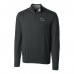 Seattle Seahawks Cutter & Buck Helmet Lakemont Tri-Blend Quarter-Zip Pullover Sweater - Charcoal