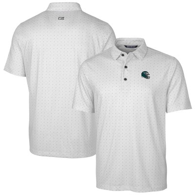 Поло Philadelphia Eagles Cutter & Buck Helmet Pike Double Dot Print Stretch - Charcoal