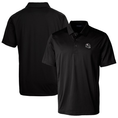 Pittsburgh Steelers Cutter & Buck Black Helmet Prospect Textured Stretch Polo