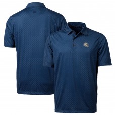 Поло Los Angeles Chargers Cutter & Buck Helmet Pike Double Dot Print Stretch - Navy