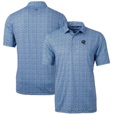 Поло Tennessee Titans Cutter & Buck Pike Magnolia Print Stretch - Light Blue