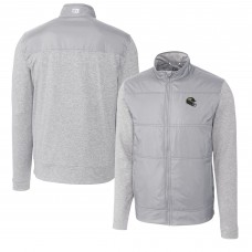 Ветровка на молнии Jacksonville Jaguars Cutter & Buck Helmet Stealth Hybrid Quilted - Silver