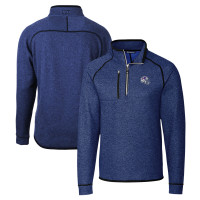 Свитер Buffalo Bills Cutter & Buck Blue Helmet Mainsail -Knit Half-Zip Pullover Jacket