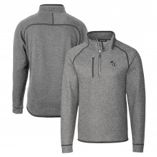 Кофта на короткой молнии Carolina Panthers Cutter & Buck Helmet Mainsail Sweater-Knit - Silver