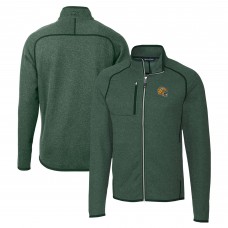 Кофта на молнии Green Bay Packers Cutter & Buck Helmet Mainsail Sweater-Knit - Hunter Green