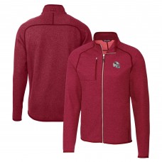 Кофта на молнии Arizona Cardinals Cutter & Buck Helmet Mainsail Sweater-Knit - Red