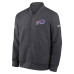 Куртка Buffalo Bills Nike Anthracite Sideline Powerful Blocking Full-Zip Dri-FIT Bomber