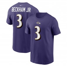 Футболка с номером Odell Beckham Jr. Baltimore Ravens Nike - Purple