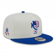 Бейсболка New England Patriots New Era Cream/Royal City Originals 9FIFTY Snapback