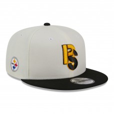 Бейсболка Pittsburgh Steelers New Era Cream/Black City Originals 9FIFTY Snapback