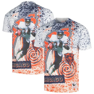 Футболка Walter Payton Chicago Bears Mitchell & Ness Retired Player Name & Number Burst - White