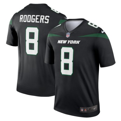 Игровая джерси Aaron Rodgers New York Jets Nike Mens Alternate Legend Player - Stealth Black
