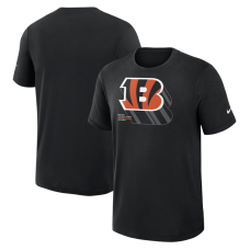 Футболка Cincinnati Bengals Nike Black Left End Run Slub