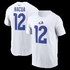 Los Angeles Rams Puka Nacua Nike White Player Name & Number T-Shirt