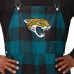 Jacksonville Jaguars FOCO Teal Big Logo Plaid Overalls