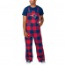 New England Patriots FOCO Big Logo Plaid Overalls - Navy