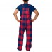 New England Patriots FOCO Big Logo Plaid Overalls - Navy