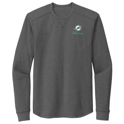 Футболка с длинным рукавом Miami Dolphins Dunbrooke Cavalier Thermal - Heather Gray