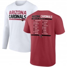 Набор футболок Arizona Cardinals Two-Pack 2023 Schedule - Cardinal/White