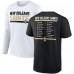 Две футболки New Orleans Saints Two-Pack 2023 Schedule - Black/White