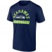 Seattle Seahawks Fanatics College Navy/White Two-Pack 2023 Schedule T-Shirt Combo Set
