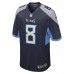 Игровая джерси Will Levis Tennessee Titans Nike 2023 NFL Draft Pick - Navy