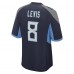 Игровая джерси Will Levis Tennessee Titans Nike 2023 NFL Draft Pick - Navy