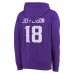 Толстовка Justin Jefferson Minnesota Vikings Majestic Threads Name & Number Tri-Blend - Purple