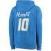 Толстовка Justin Herbert Los Angeles Chargers Majestic Threads Name & Number Tri-Blend - Powder Blue