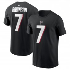 Футболка Bijan Robinson Atlanta Falcons Nike 2023 NFL Draft First Round Pick Player Name & Number - Black