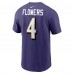 Футболка Zay Flowers Baltimore Ravens Nike  Player Name & Number - Purple