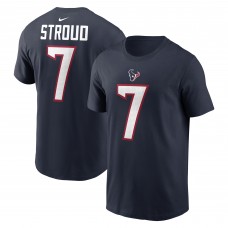 Футболка с номером C.J. Stroud Houston Texans Nike 2023 NFL Draft First Round Pick - Navy