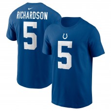 Футболка Anthony Richardson Indianapolis Colts Nike 2023 NFL Draft First Round Pick Player Name & Number - Royal