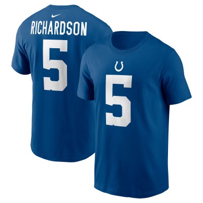 Футболка Anthony Richardson Indianapolis Colts Nike 2023 NFL Draft First Round Pick Player Name & Number - Royal