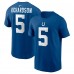 Футболка Anthony Richardson Indianapolis Colts Nike 2023 NFL Draft First Round Pick Player Name & Number - Royal