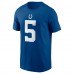 Футболка Anthony Richardson Indianapolis Colts Nike 2023 NFL Draft First Round Pick Player Name & Number - Royal