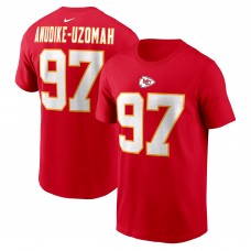 Футболка с номером Felix Anudike-Uzomah Kansas City Chiefs Nike 2023 NFL Draft First Round Pick - Red