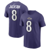 Футболка Baltimore Ravens Lamar Jackson Nike Purple Name & Number Футболка Baltimore Ravens Lamar Jackson Nike Purple Name & Number
