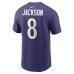 Футболка Baltimore Ravens Lamar Jackson Nike Purple Name & Number