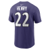 Футболка Baltimore Ravens Derrick Henry Nike Purple Name & Number