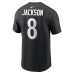 Футболка Baltimore Ravens Lamar Jackson Nike Black Name & Number