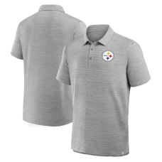 Поло Pittsburgh Steelers Fanatics Heather Gray Clutch Поло Pittsburgh Steelers Fanatics Heather Gray Clutch