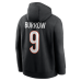 Толстовка Cincinnati Bengals Joe Burrow Nike Black Name & Number