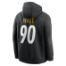 Толстовка Pittsburgh Steelers T.J. Watt Nike Black Name & Number