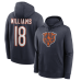 Толстовка Chicago Bears Caleb Williams Nike Navy Name & Number