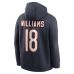 Толстовка Chicago Bears Caleb Williams Nike Navy Name & Number