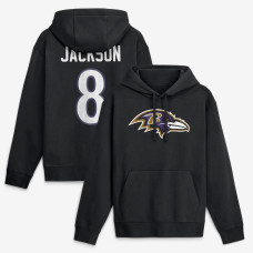 Толстовка Baltimore Ravens Lamar Jackson Nike Black Name & Number Толстовка Baltimore Ravens Lamar Jackson Nike Black Name & Number