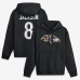 Толстовка Baltimore Ravens Lamar Jackson Nike Black Name & Number Толстовка Baltimore Ravens Lamar Jackson Nike Black Name & Number