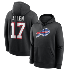 Толстовка Buffalo Bills Josh Allen Nike Black Name & Number Fleece Толстовка Buffalo Bills Josh Allen Nike Black Name & Number Fleece